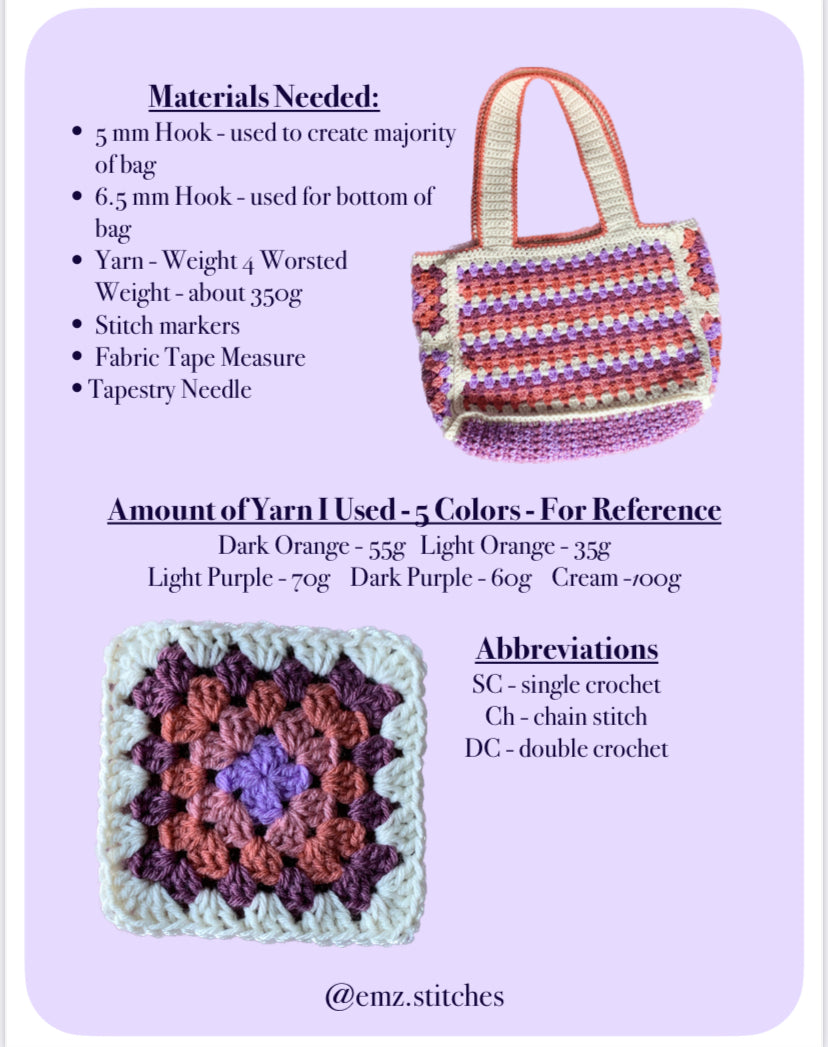 Mamaw’s Yarn Bag PDF Pattern